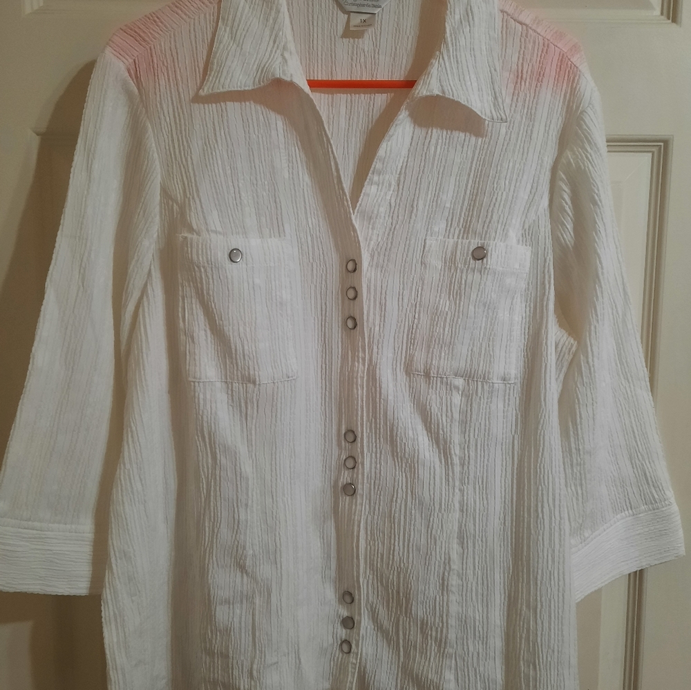 CJ Banks lightweight stretch top